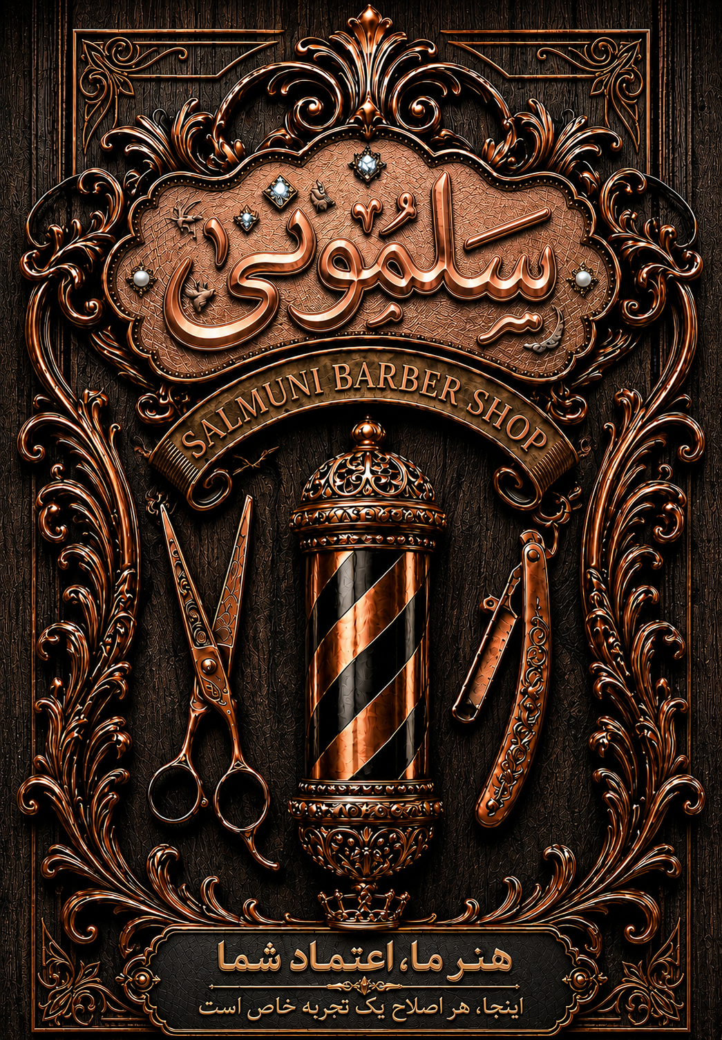 نمونه طراحی آرایشگاه